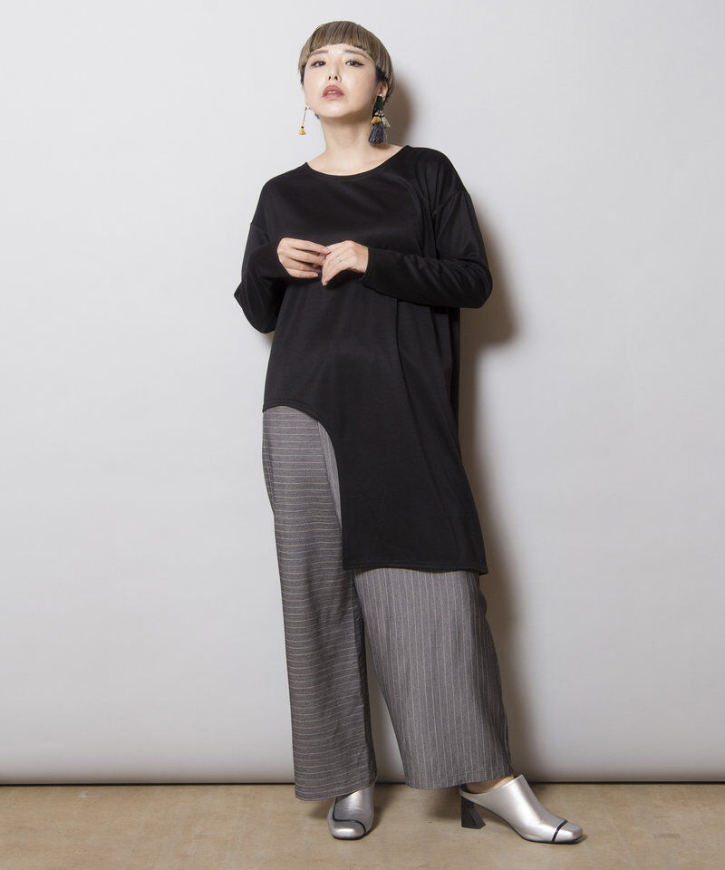  「アシンメトリーヘムプルオーバー」|Tシャツ・カットソー|