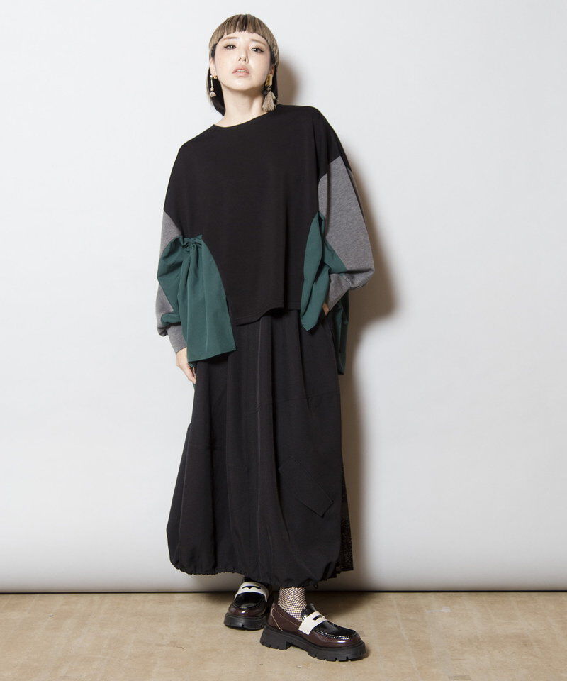  「サイドギャザープルオーバー」|Tシャツ・カットソー|