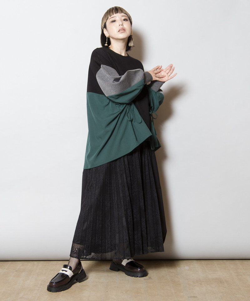  「サイドギャザープルオーバー」|Tシャツ・カットソー|