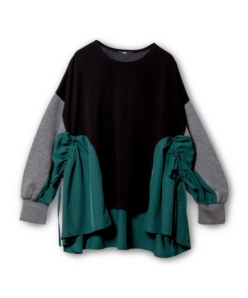  「サイドギャザープルオーバー」|Tシャツ・カットソー|