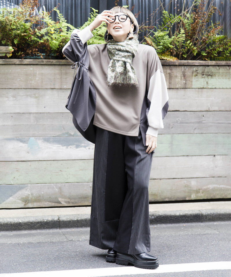  「サイドギャザープルオーバー」|Tシャツ・カットソー|