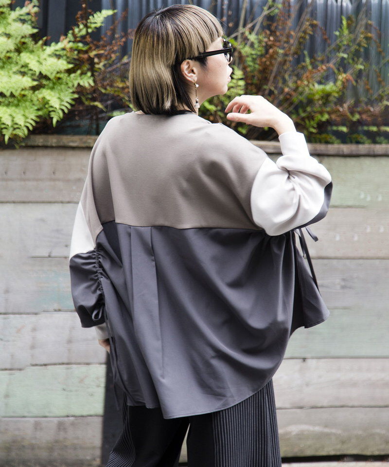  「サイドギャザープルオーバー」|Tシャツ・カットソー|