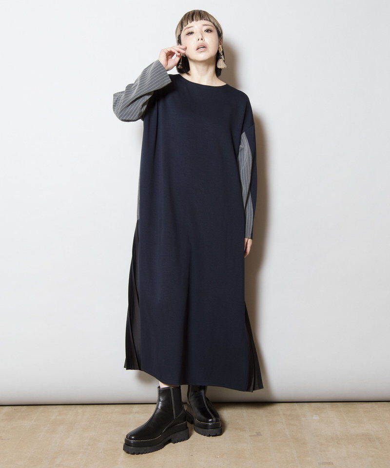  「2WAYバックプリーツワンピース」|ワンピース|