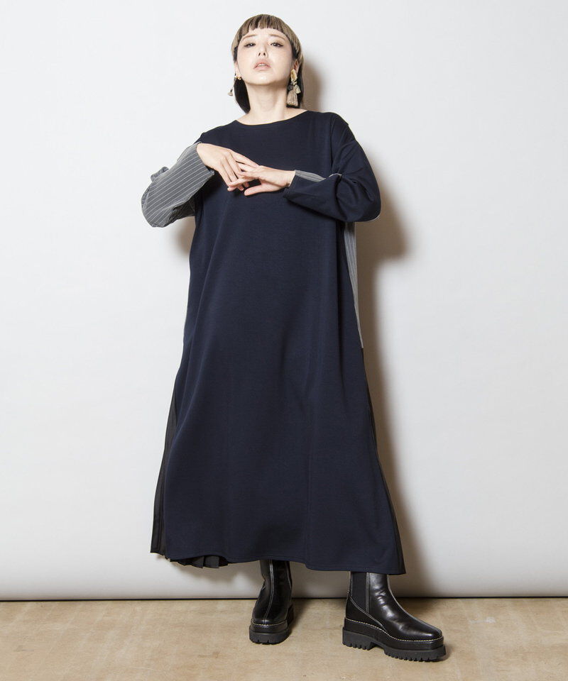  「2WAYバックプリーツワンピース」|ワンピース|