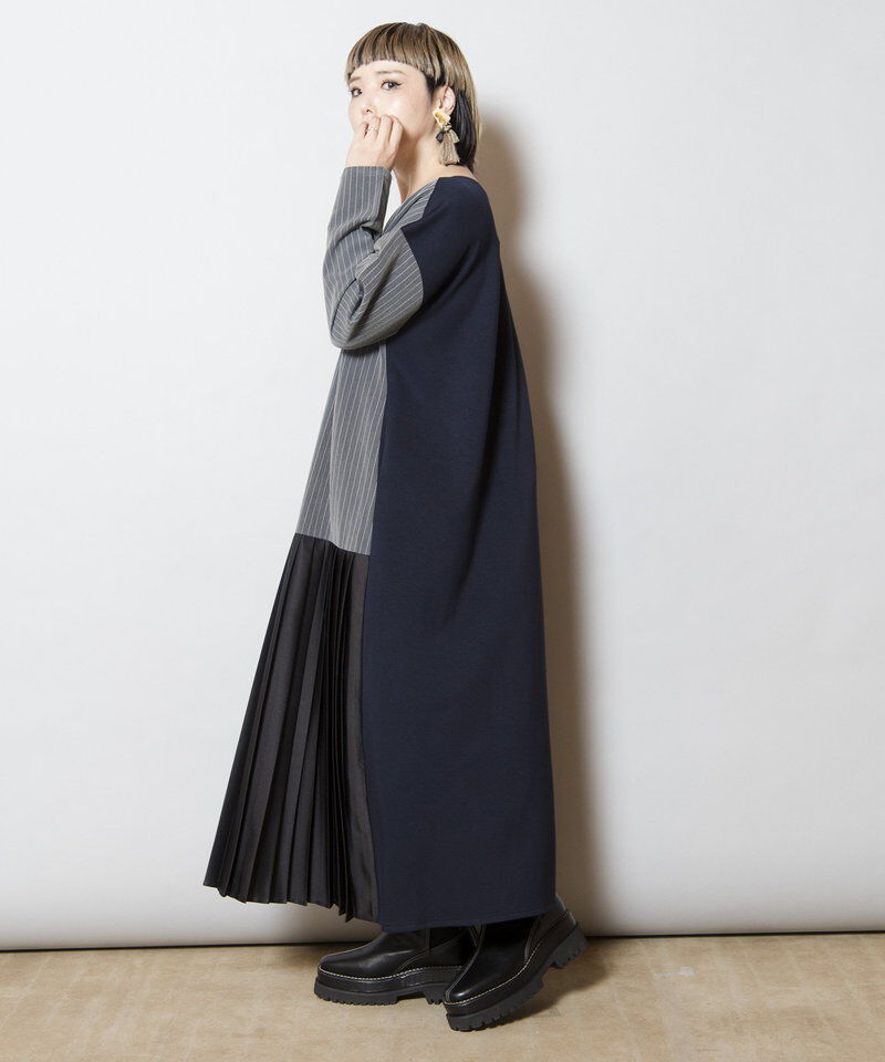  「2WAYバックプリーツワンピース」|ワンピース|