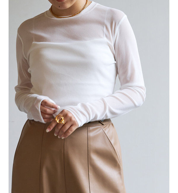  「【La nature linge】シアーチュールプルオーバー」|Tシャツ・カットソー|