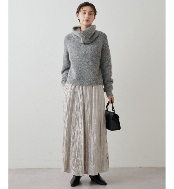 THE PAUSE「【THE PAUSE】ハーフジッププルオーバー」|ニット・セーター|