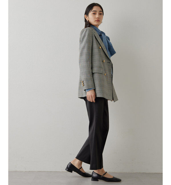  「ストレッチサテンフレアパンツ」|チノ|