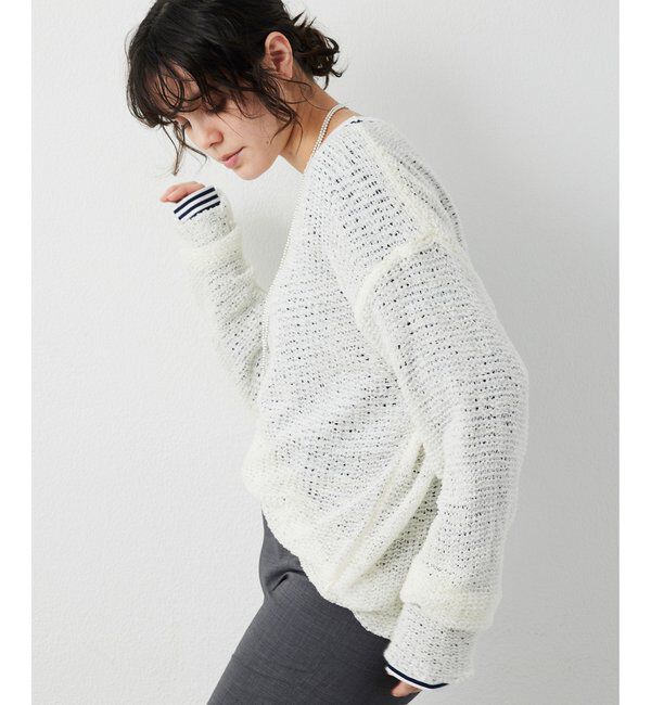  「【THE PAUSE】メッシュプルオーバー」|ニット・セーター|