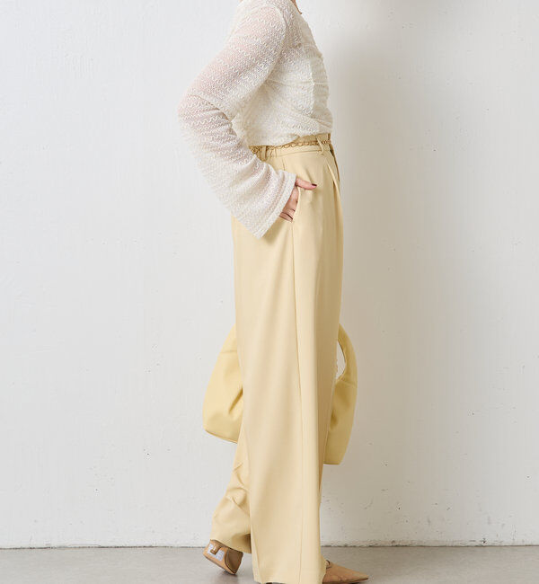  「ジャージワイドパンツ」|チノ|