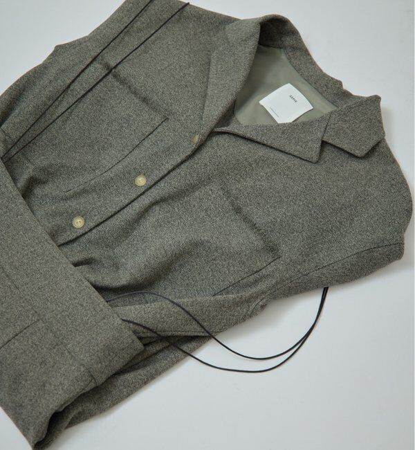  「【CEPIE./セピエ】トップ オープンカラーシャツ」|シャツ・ブラウス|グレー