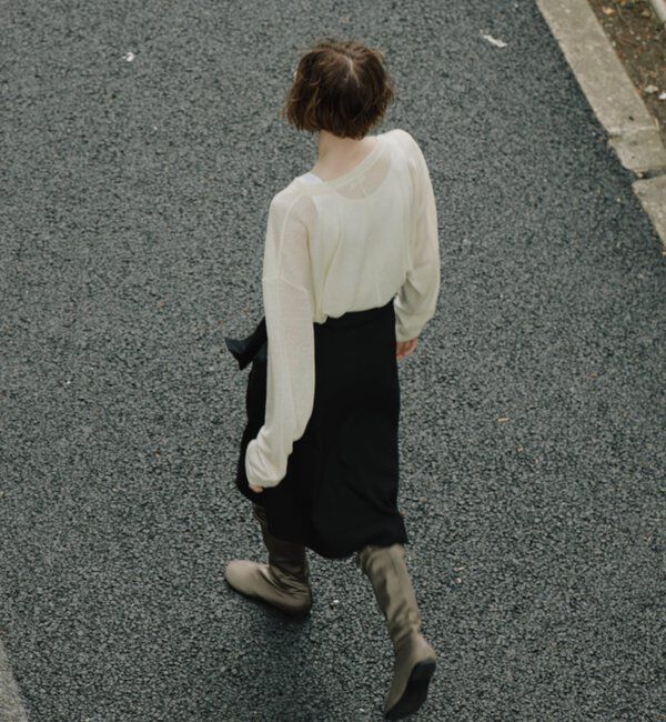  「ウールブレンドオーバーロンT」|Tシャツ・カットソー|