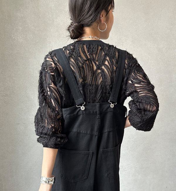  「長袖刺繍レーストップス」|シャツ・ブラウス|