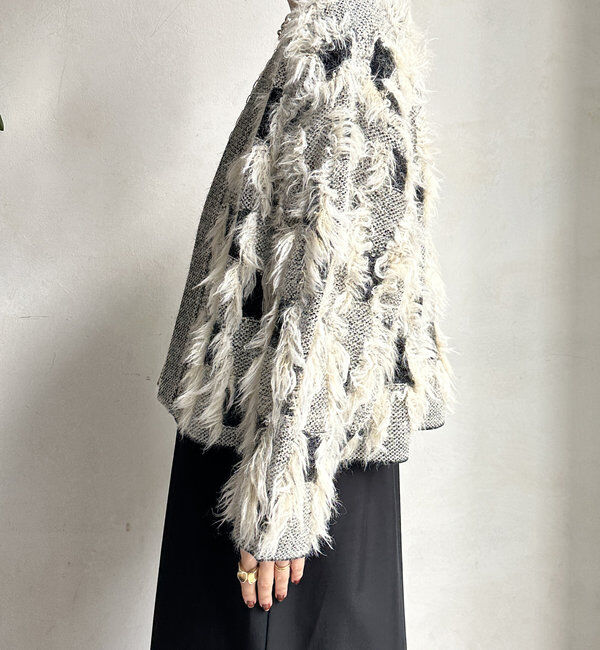  「【WEB限定】ニットジャガードカーディガン」|カーディガン|