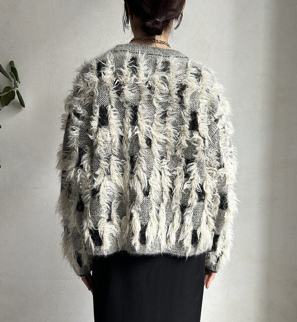  「【WEB限定】ニットジャガードカーディガン」|カーディガン|