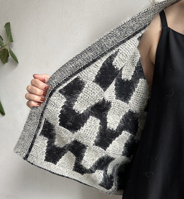  「【WEB限定】ニットジャガードカーディガン」|カーディガン|