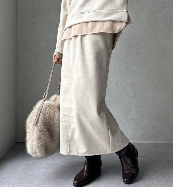  「【WEB限定】レイヤードフーディー＋イージータイトスカート」|スーツ|