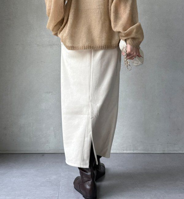  「【WEB限定】レイヤードフーディー＋イージータイトスカート」|スーツ|