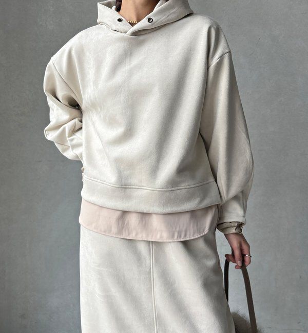  「【WEB限定】レイヤードフーディー＋イージータイトスカート」|スーツ|