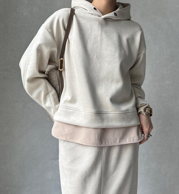  「【WEB限定】レイヤードフーディー＋イージータイトスカート」|スーツ|