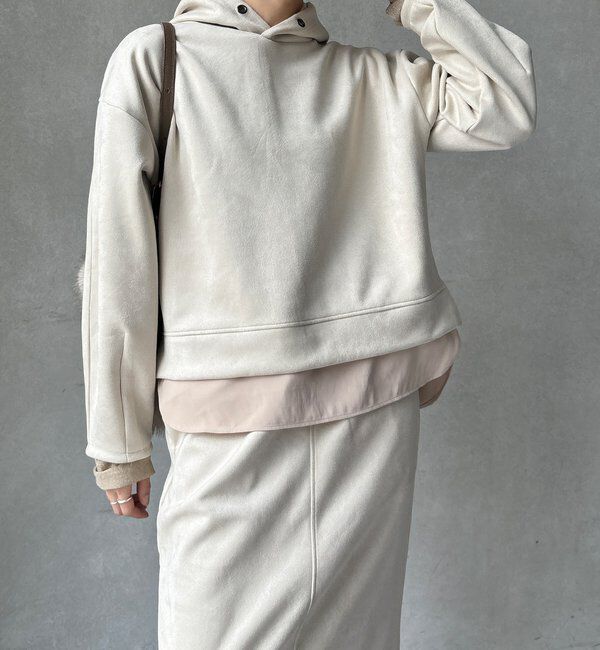  「【WEB限定】レイヤードフーディー＋イージータイトスカート」|スーツ|