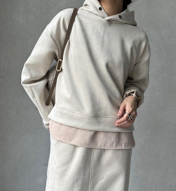  「【WEB限定】レイヤードフーディー＋イージータイトスカート」|スーツ|