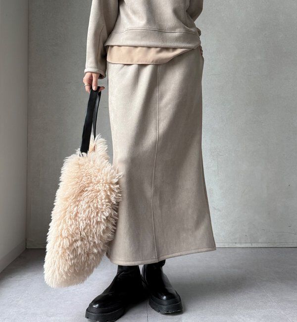  「【WEB限定】レイヤードフーディー＋イージータイトスカート」|スーツ|