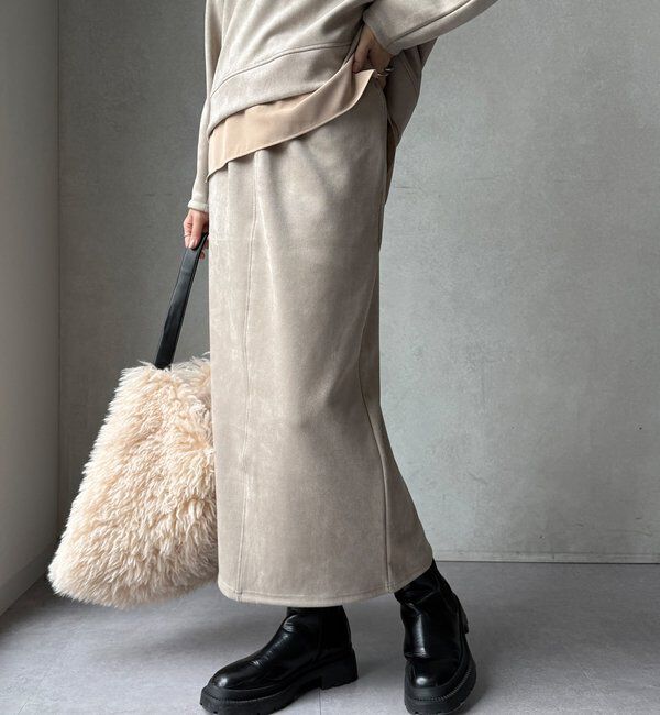  「【WEB限定】レイヤードフーディー＋イージータイトスカート」|スーツ|