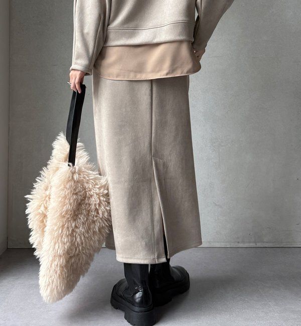  「【WEB限定】レイヤードフーディー＋イージータイトスカート」|スーツ|