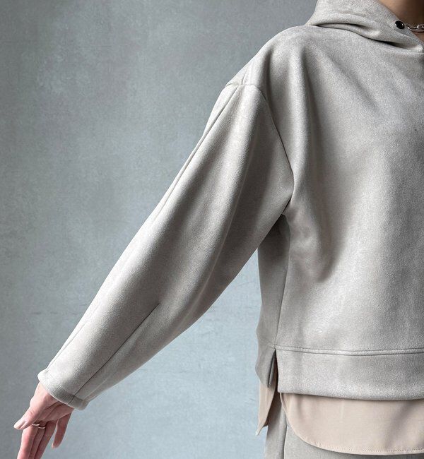  「【WEB限定】レイヤードフーディー＋イージータイトスカート」|スーツ|