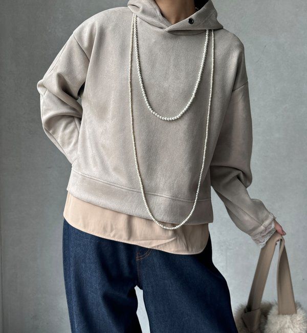  「【WEB限定】レイヤードフーディー＋イージータイトスカート」|スーツ|