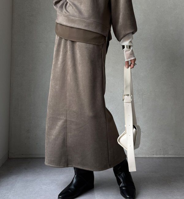  「【WEB限定】レイヤードフーディー＋イージータイトスカート」|スーツ|