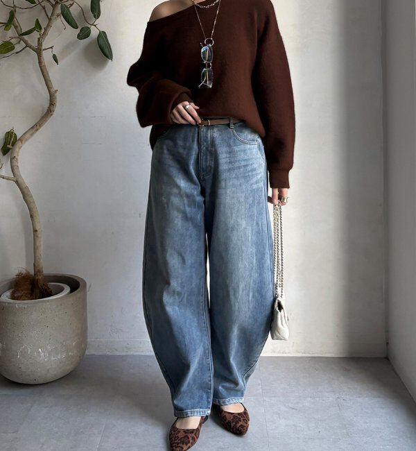  「【WEB限定】裏起毛デニム」|デニム|