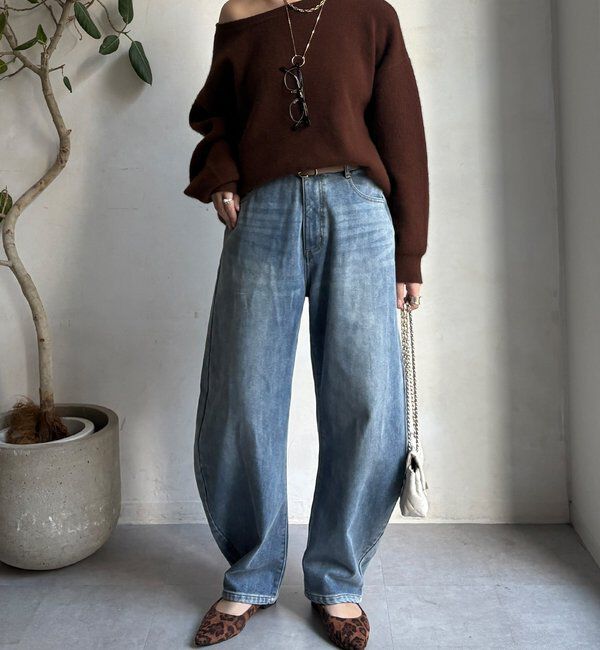  「【WEB限定】裏起毛デニム」|デニム|