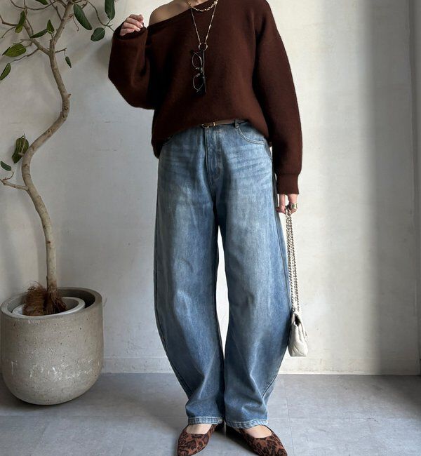  「【WEB限定】裏起毛デニム」|デニム|