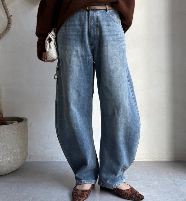  「【WEB限定】裏起毛デニム」|デニム|