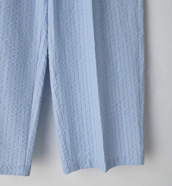  「*【WHIMSIC/SETUP対応】ウエストレイヤードストライプパンツ」|チノ|