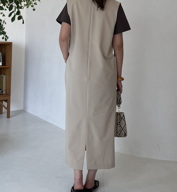  「《累計販売１万枚突破！・３サイズ展開》スリットネックジャンスカ」|ワンピース|