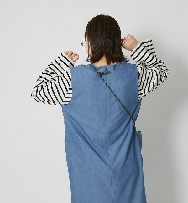  「《累計販売１万枚突破！・３サイズ展開》スリットネックジャンスカ」|ワンピース|