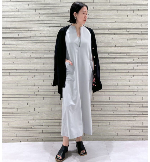  「《累計販売１万枚突破！・３サイズ展開》スリットネックジャンスカ」|ワンピース|