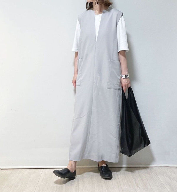  「《累計販売１万枚突破！・３サイズ展開》スリットネックジャンスカ」|ワンピース|