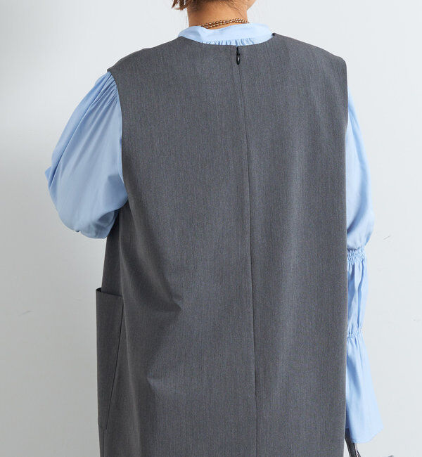  「《累計販売１万枚突破！・３サイズ展開》スリットネックジャンスカ」|ワンピース|