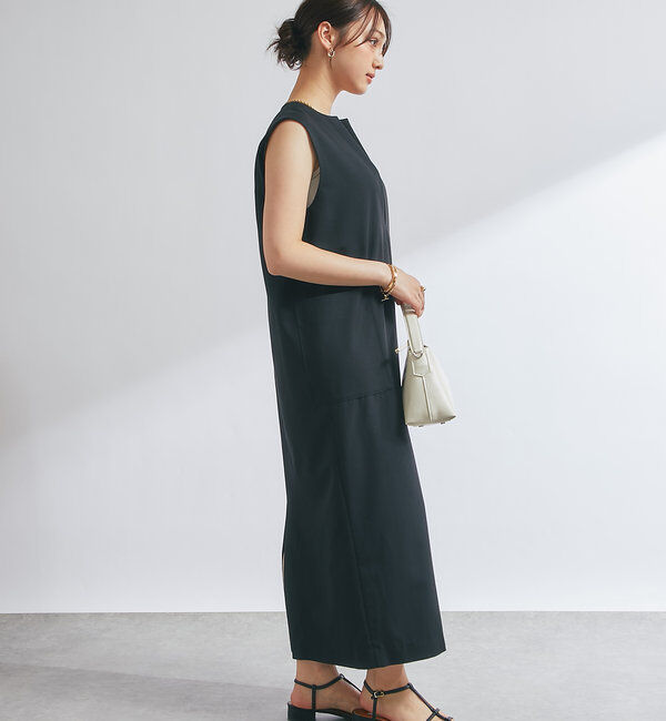  「《累計販売１万枚突破！・３サイズ展開》スリットネックジャンスカ」|ワンピース|