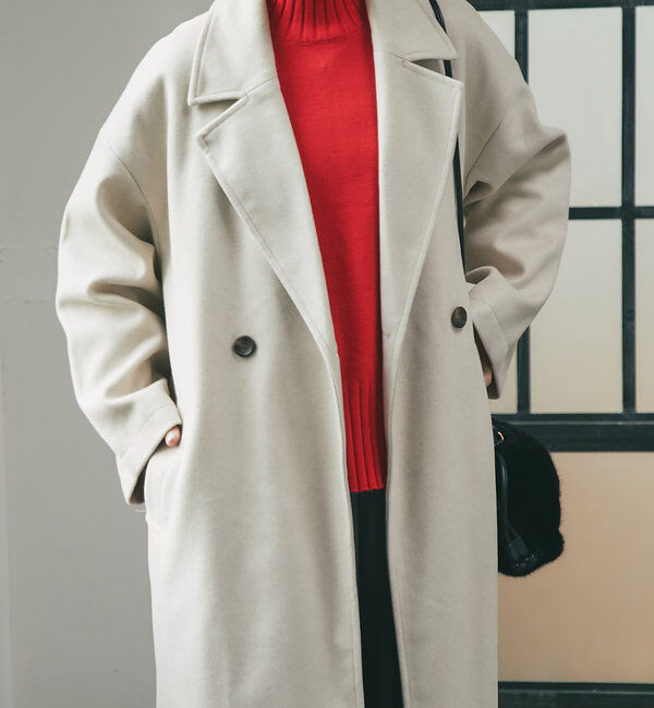  「《スリットが抜け感をプラス》サイドスリットロングテーラードコート」|その他|