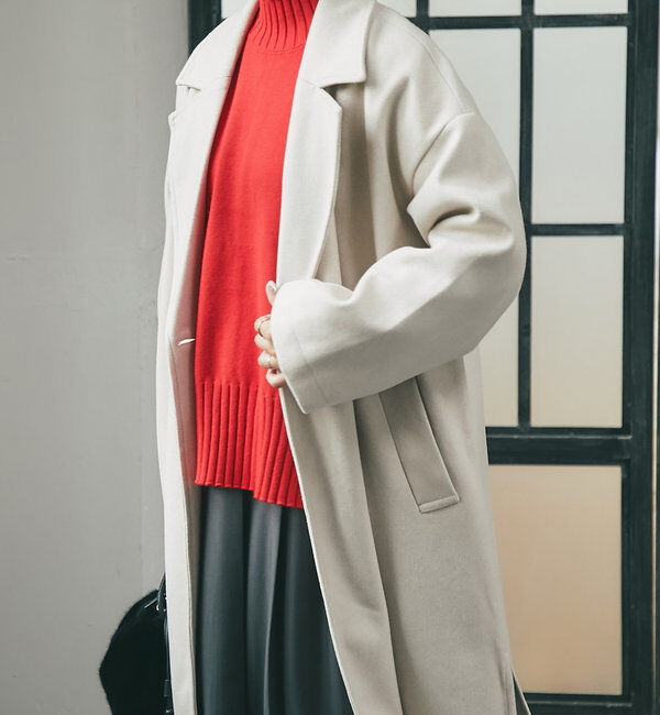  「《スリットが抜け感をプラス》サイドスリットロングテーラードコート」|その他|