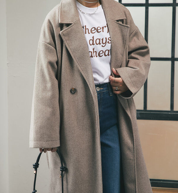  「《スリットが抜け感をプラス》サイドスリットロングテーラードコート」|その他|