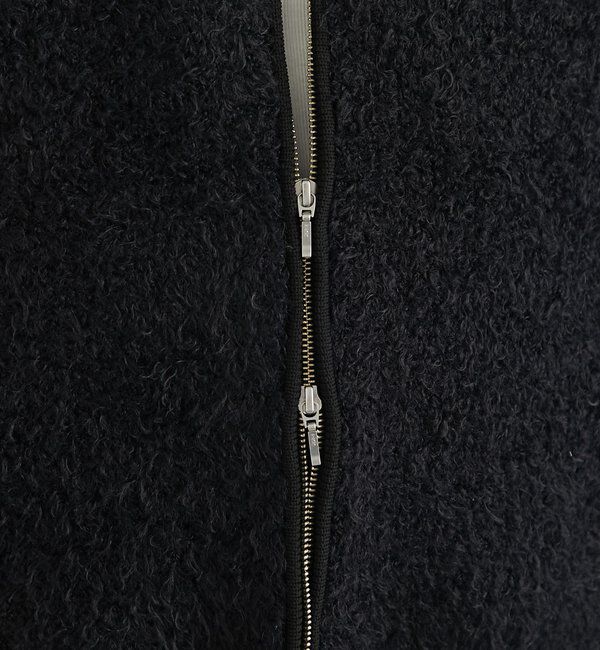  「《こなれカジュアルに◎》カールボアライクニットZIPベスト」|ニット・セーター|