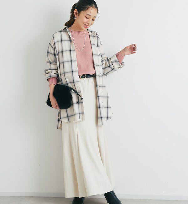  「《こなれ感を演出》先染めオンブレチェックシャツ」|シャツ・ブラウス|