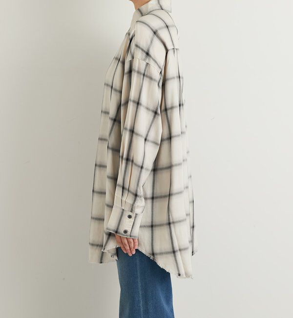  「《こなれ感を演出》先染めオンブレチェックシャツ」|シャツ・ブラウス|