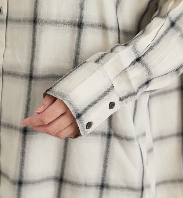  「《こなれ感を演出》先染めオンブレチェックシャツ」|シャツ・ブラウス|